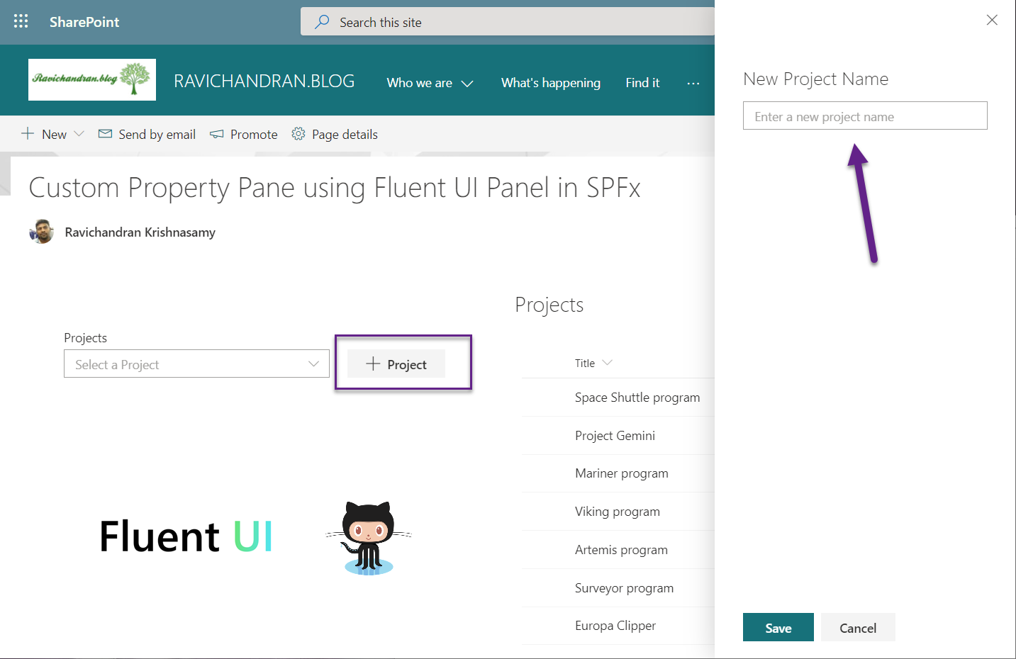 Custom Property Pane using Fluent UI Panel in SPFx