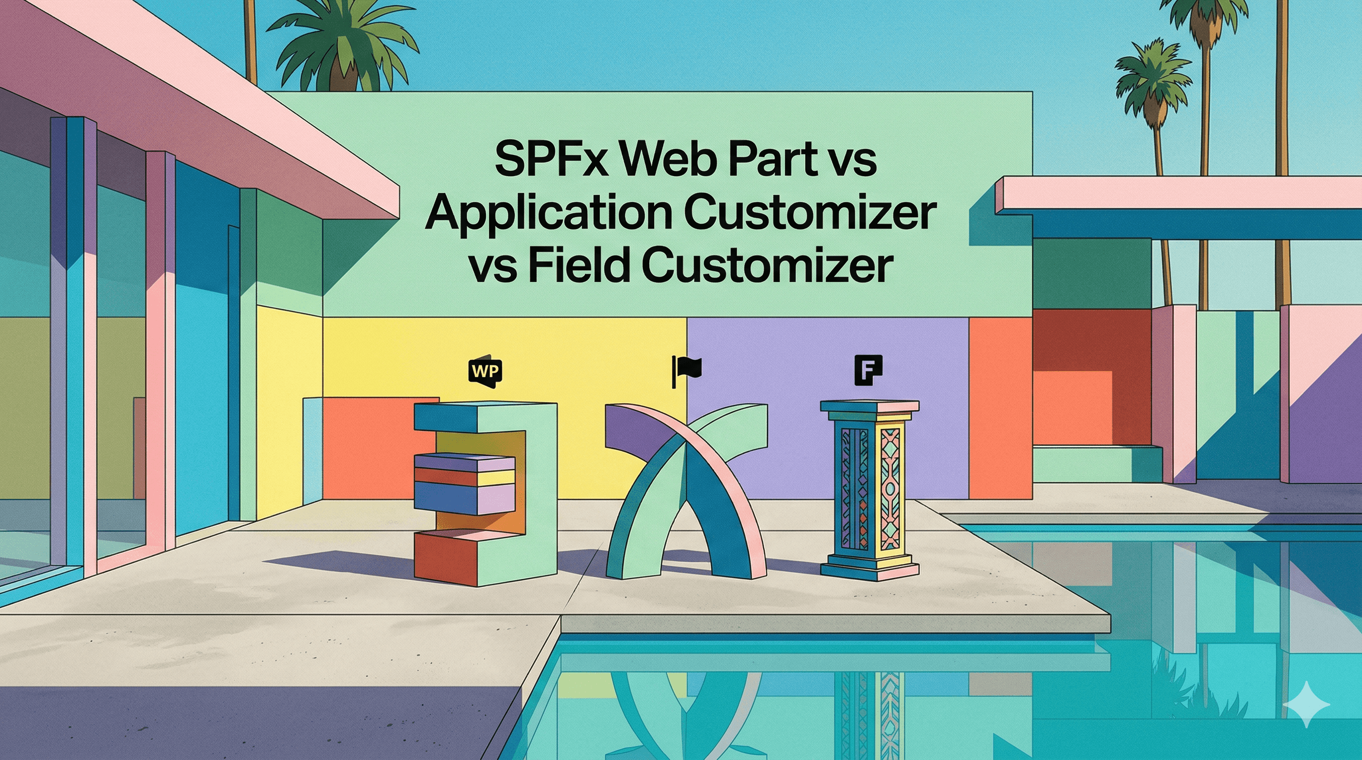 SPFx Web Part vs Application Customizer vs Field Customizer