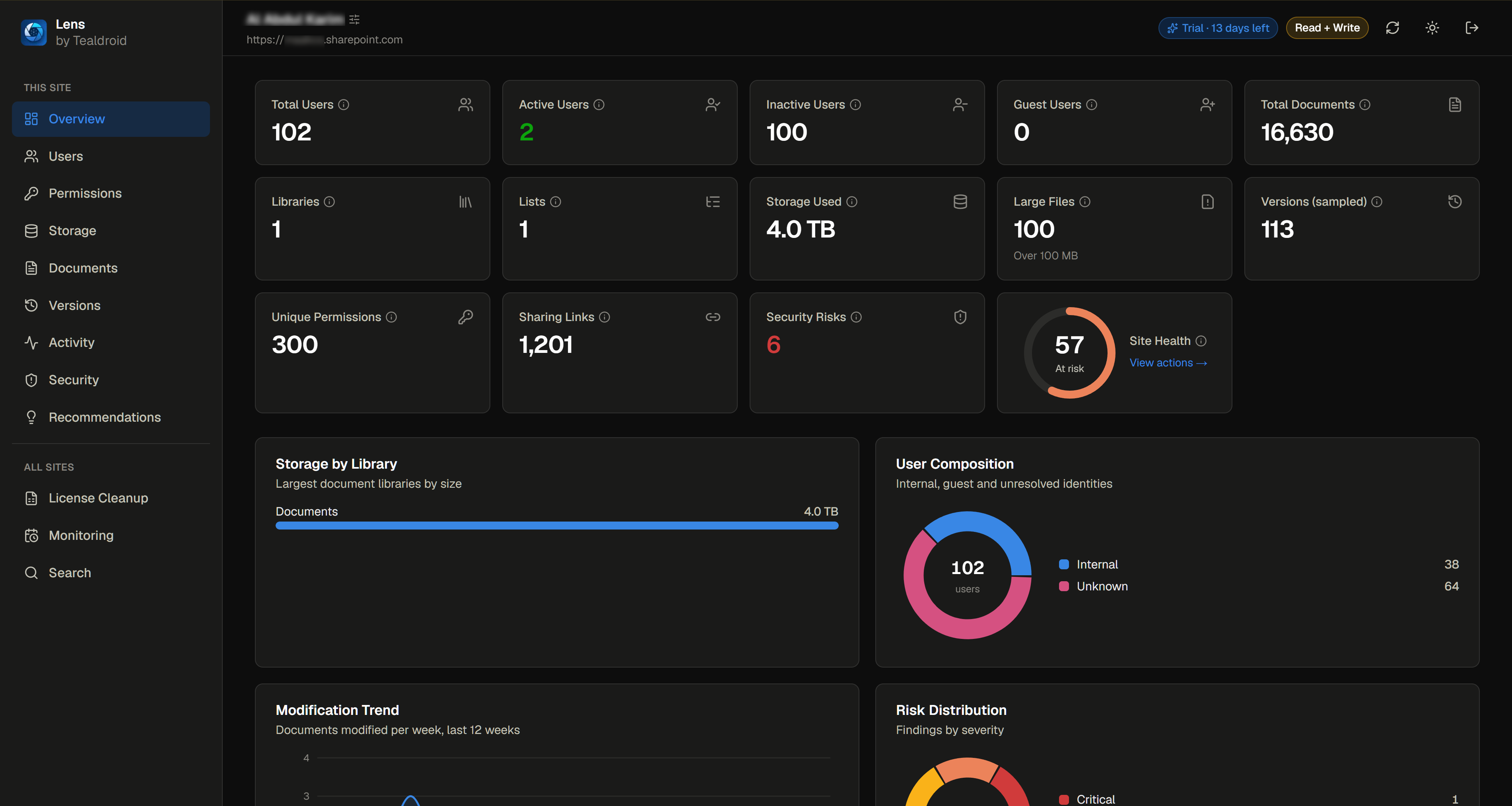 Lens product screenshot
